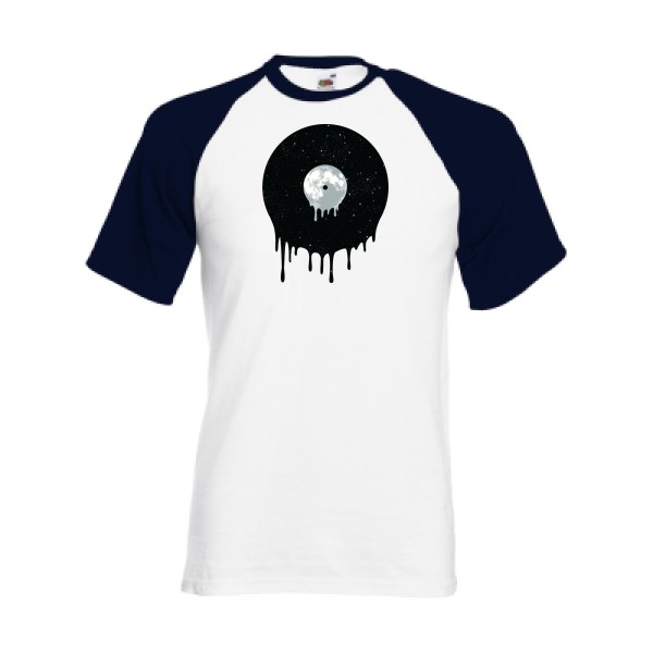 In the sky - T shirt original Homme - modèle Fruit of the Loom - Baseball Tee - thème musique -