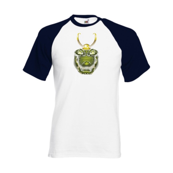 Alligator smile - T-shirt baseball animaux -Fruit of the Loom - Baseball Tee