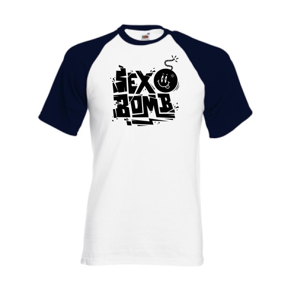 T-shirt baseball - Fruit of the Loom - Baseball Tee - Sex bomb