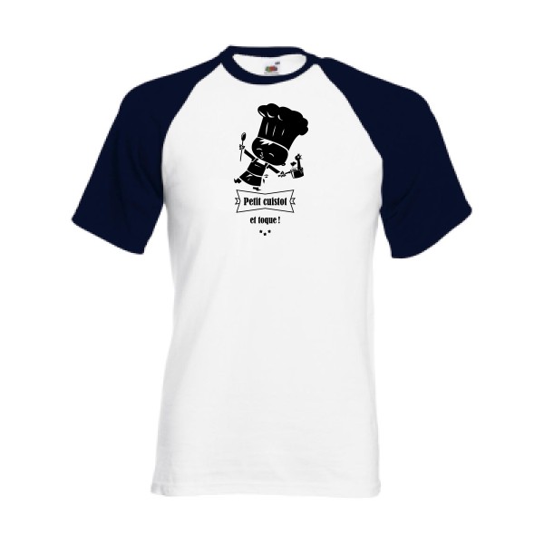 T-shirt baseball Homme original - petit cuistot -