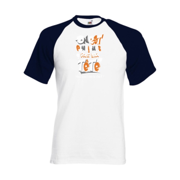 T-shirt baseball - Fruit of the Loom - Baseball Tee - C'est moi le chef !