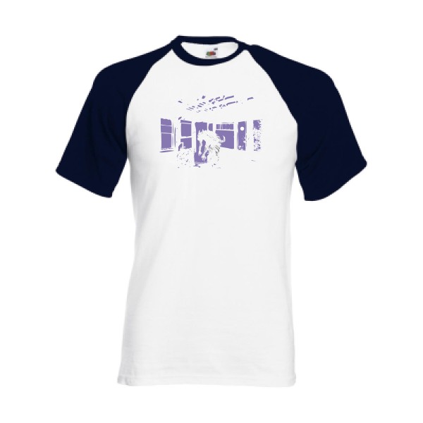 T-shirt baseball original Homme  - Clair de Lune - 