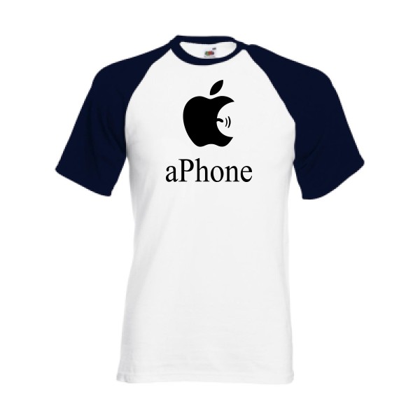 aPhone T shirt geek-Fruit of the Loom - Baseball Tee
