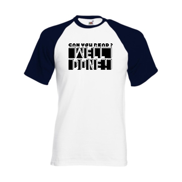  T-shirt baseball Homme original - Can you read ? - 