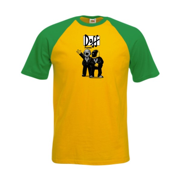 Duff Punk - T-shirt baseball drôle -Fruit of the Loom - Baseball Tee