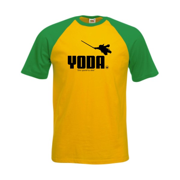 Yoda - star wars T shirt -Fruit of the Loom - Baseball Tee