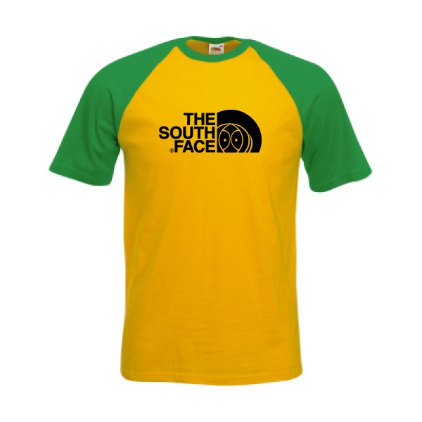 The south face - T shirt parodie Homme -Fruit of the Loom - Baseball Tee
