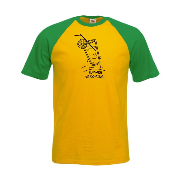 T-shirt baseball original Homme  - Summer is coming ! - 