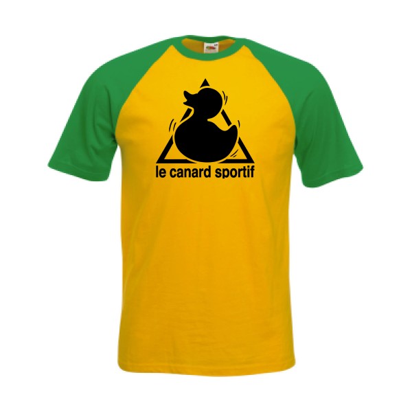 Canard Sportif-Tee shirt humour-Fruit of the Loom - Baseball Tee