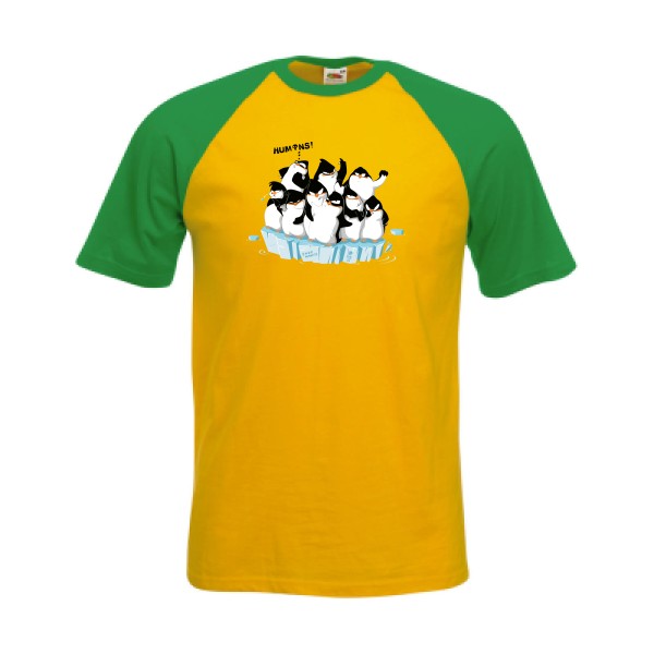 F**king humans ! -T shirt original -Fruit of the Loom - Baseball Tee