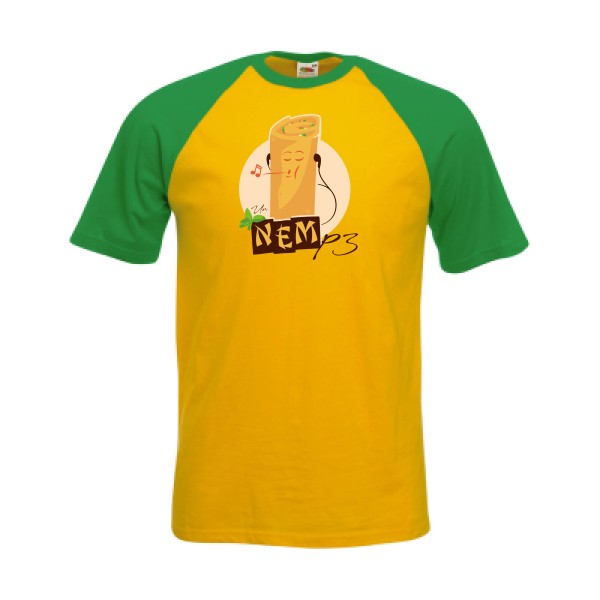 NEMp3-T shirt geek drole - Fruit of the Loom - Baseball Tee