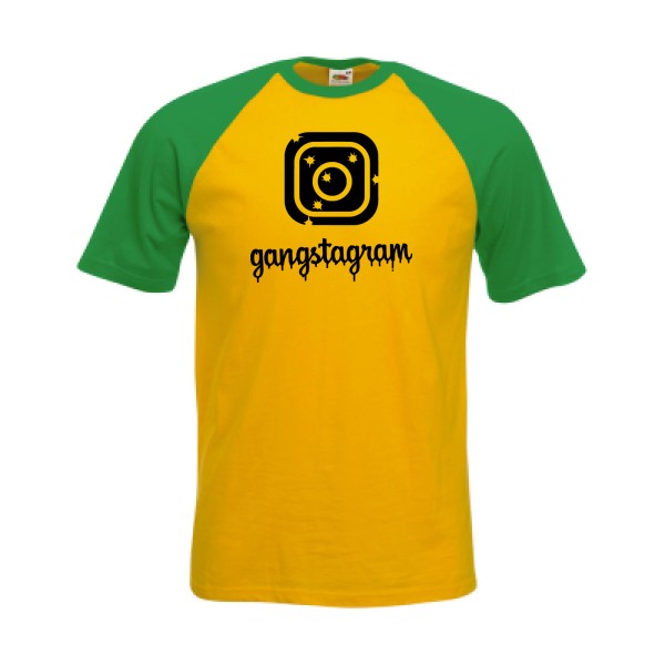 T-shirt baseball Homme original - GANGSTAGRAM -