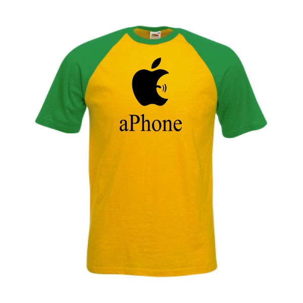 aPhone T shirt geek-Fruit of the Loom - Baseball Tee