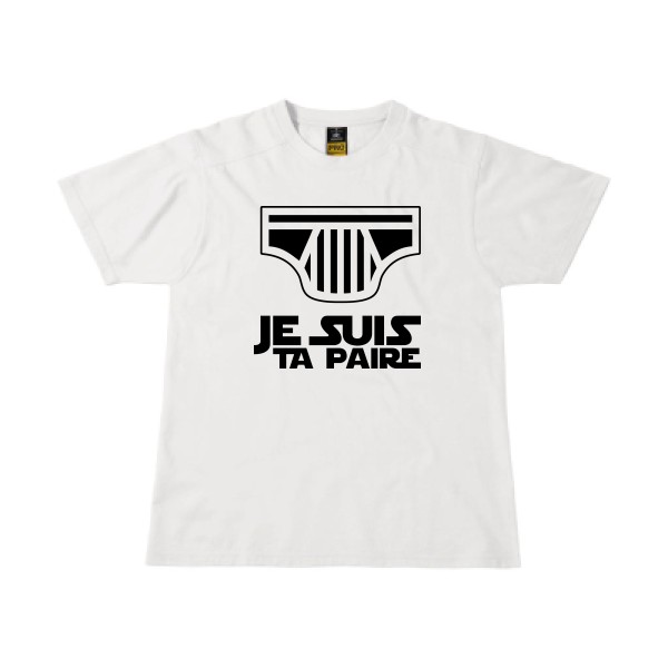 SLIP WARS - T-shirt workwear original Homme  -B&C - Workwear T-Shirt - Thème humour potache -