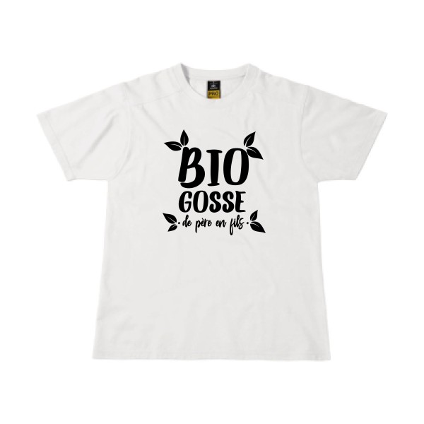 BIO GOSSE  - T-shirt workwear rigolo  - thème tee shirt et sweat écolo -