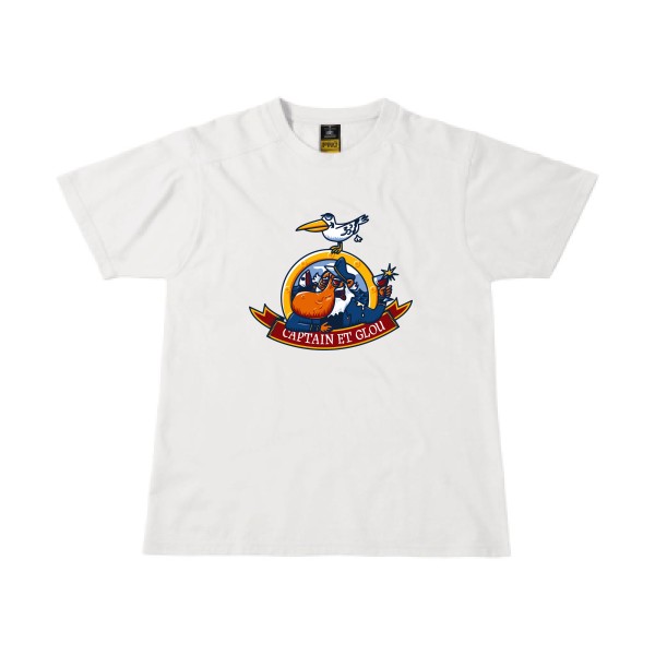 Captain et glou- Tee shirt marin humour -B&C - Workwear T-Shirt