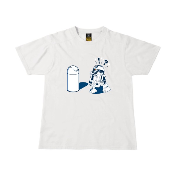 R2D2 7C - T-shirt workwear R2D2 pour Homme -modèle B&C - Workwear T-Shirt - thème parodie et cinema -