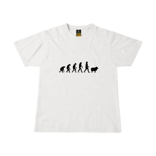 PanurgeEvolution - T-shirt workwear évolution Homme - modèle B&C - Workwear T-Shirt -thème humour -