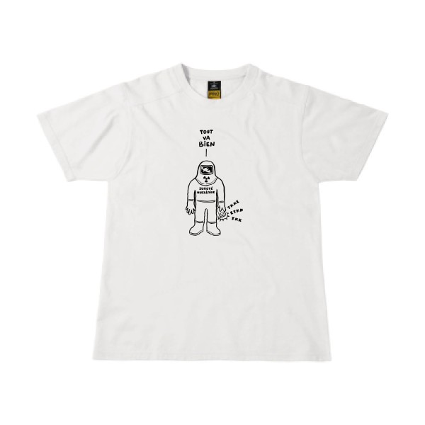 T-shirt workwear Homme original - Nucléaire R.A.S. - 