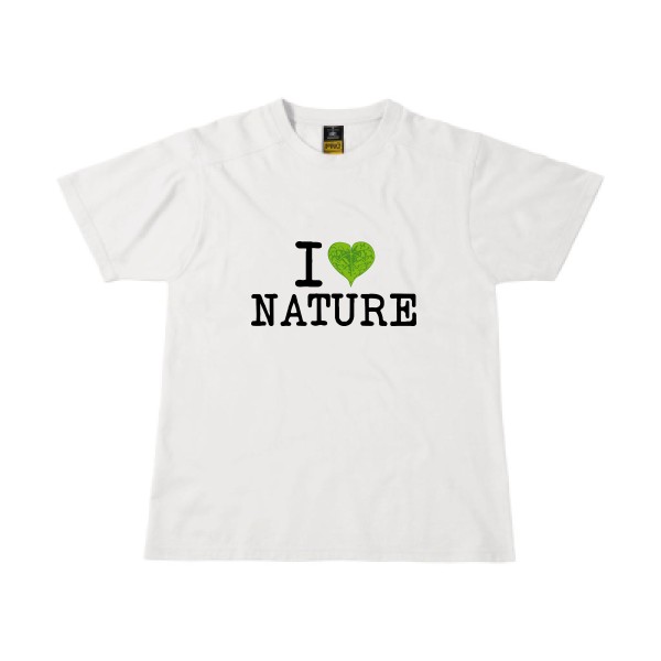 T-shirt workwear Homme original sur le thème de l'écologie - Naturophile - 