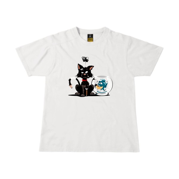 Piranha- T shirt chat et poisson - B&C - Workwear T-Shirt