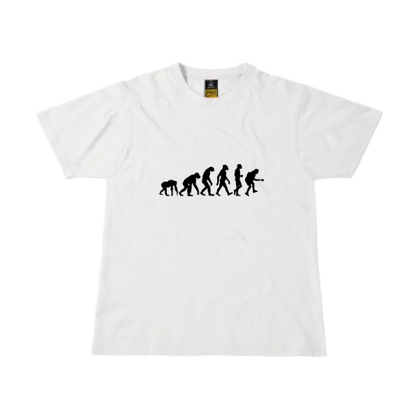 Rock Evolution - T shirt original Homme - modèle B&C - Workwear T-Shirt - thème rock et vintage -