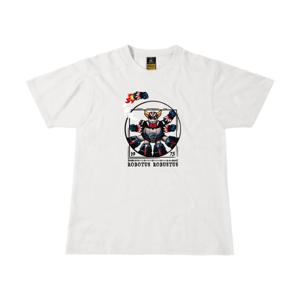 Robotus Robustus - T-shirt workwear rétro pour Homme -modèle B&C - Workwear T-Shirt - thème parodie et vintage -