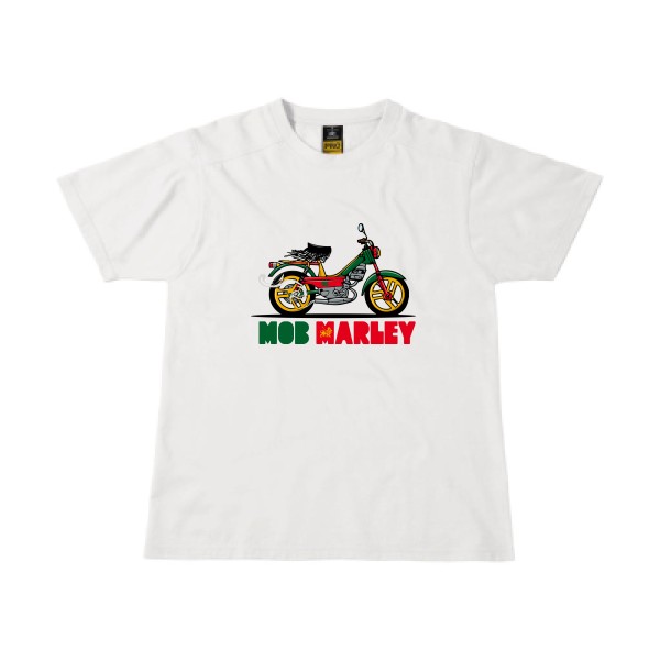 Mob Marley - T-shirt workwear reggae Homme - modèle B&C - Workwear T-Shirt -thème musique et bob marley -