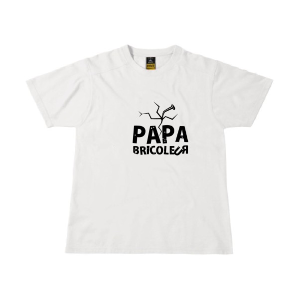 T-shirt workwear humour papa Homme  - Papa bricoleur - 