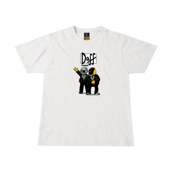 Duff Punk - T-shirt workwear rétro Homme - modèle B&C - Workwear T-Shirt -thème dj et  vintage -