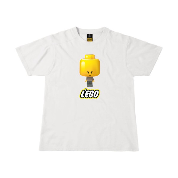 L'EGO-T-shirt workwear humoristique - B&C - Workwear T-Shirt- Thème parodie -
