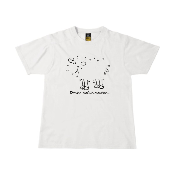 Dessine moi un mouton - T-shirt workwear amusant pour Homme -modèle B&C - Workwear T-Shirt - thème humour et culture -