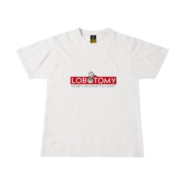 Lobotomy - T-shirt workwear geek Homme  -B&C - Workwear T-Shirt - Thème geek et gamer -