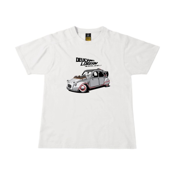 DEUCHLOREAN - T-shirt workwear thème automobile - vêtement original pour  Homme -
