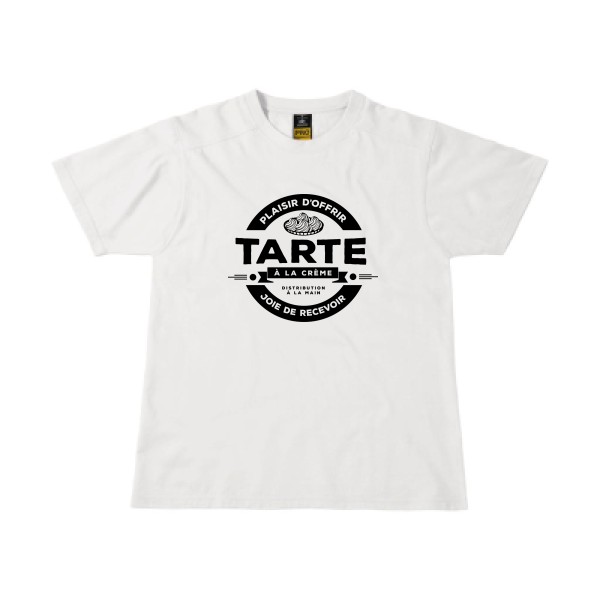 T-shirt workwear original Homme  - tarte à la crème - 