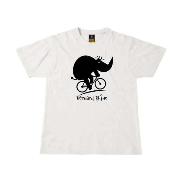 Bernard Rhino-T-shirt workwear humour velo - B&C - Workwear T-Shirt- Thème humoristique  -