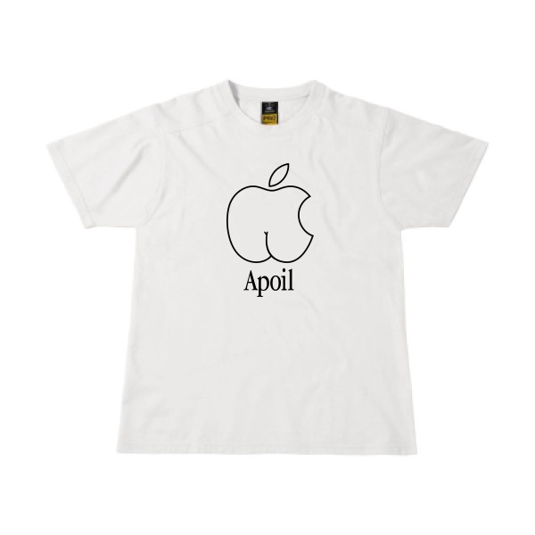 Apoil -T-shirt workwear detournement marque 
