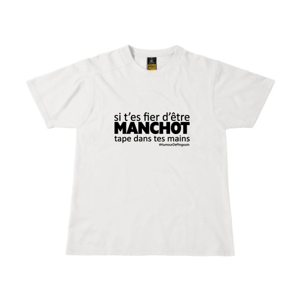Manchot-T-shirt workwear drôle - B&C - Workwear T-Shirt- Thème humour - 