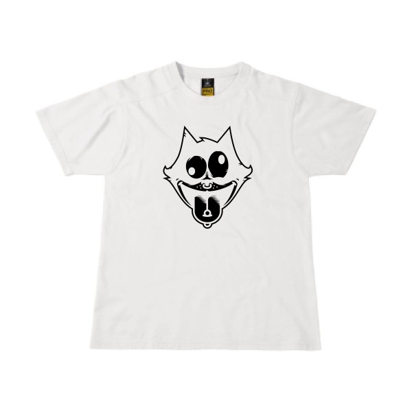 Freak the cat ! - T-shirt workwear - modèle B&C - Workwear T-Shirt -thème bd et dessins animés -