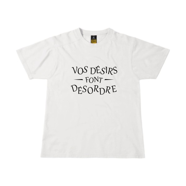 Désordre-T shirt a message drole - B&C - Workwear T-Shirt
