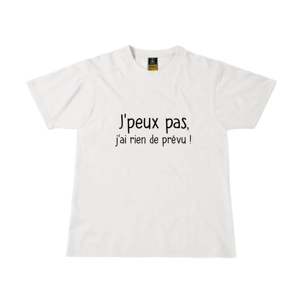 Je-peux-pas -T-shirt workwear à texte - Homme -B&C - Workwear T-Shirt -thème  Geek - 