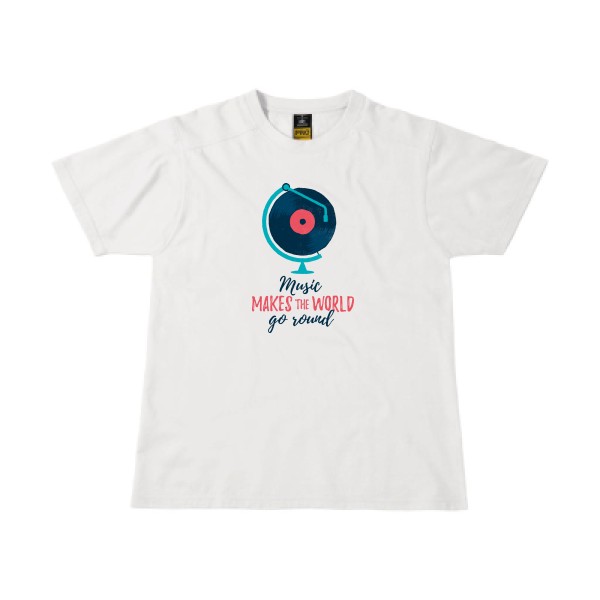 Music - B&C - Workwear T-Shirt -modèle T-shirt workwear musique -thème Dj -