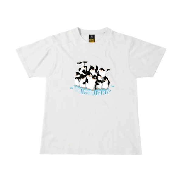 F**king humans ! - T-shirt workwear ecolo  - modèle B&C - Workwear T-Shirt -thème original -