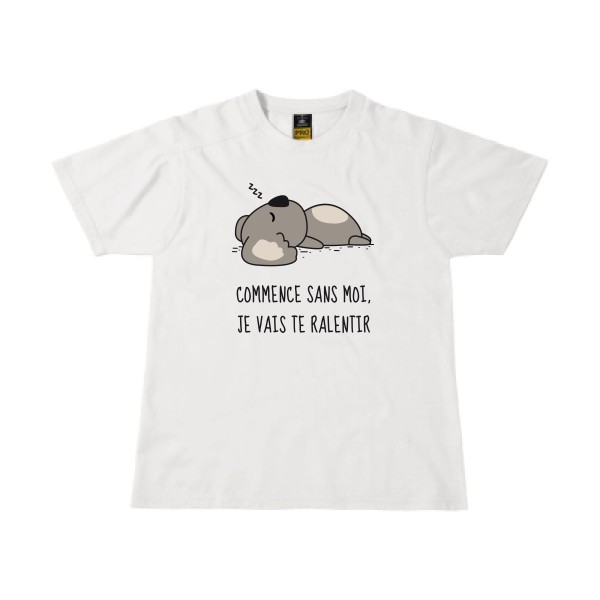 Dormir - T-shirt workwear - modèle B&C - Workwear T-Shirt -thème sieste et farniente -