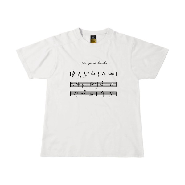 Musique de chambre - T-shirt workwear coquin pour Homme -modèle B&C - Workwear T-Shirt - thème humour potache -