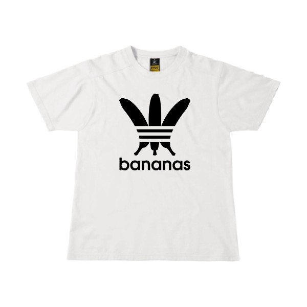 bananas -T-shirt workwear humour Homme -B&C - Workwear T-Shirt -thème parodie -