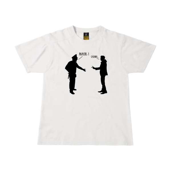 CHIFOUMI - modèle B&C - Workwear T-Shirt - T shirt et vêtement cool - thème parodie -