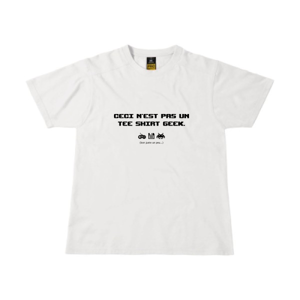 NO GEEK SHIRT - T-shirt workwear Homme à message - B&C - Workwear T-Shirt - thème humour et bons mots