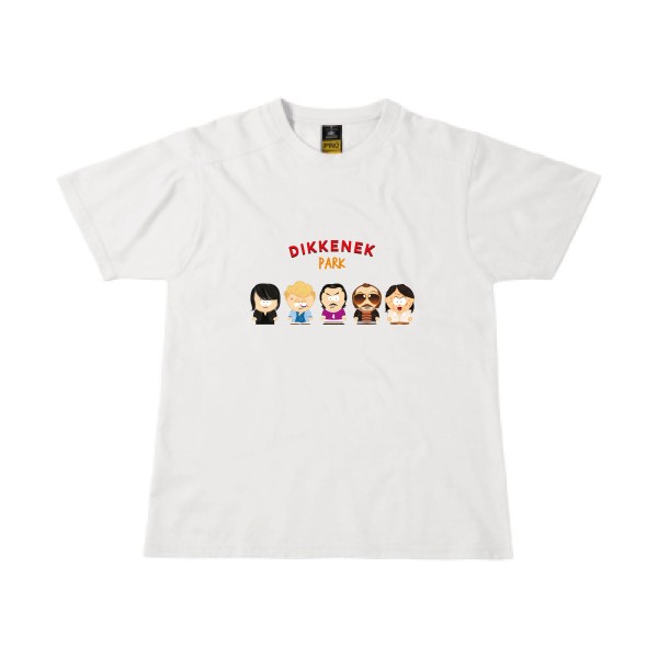 DIKKENEK PARK - B&C - Workwear T-Shirt Homme - T-shirt workwear humour belge - thème cinema -