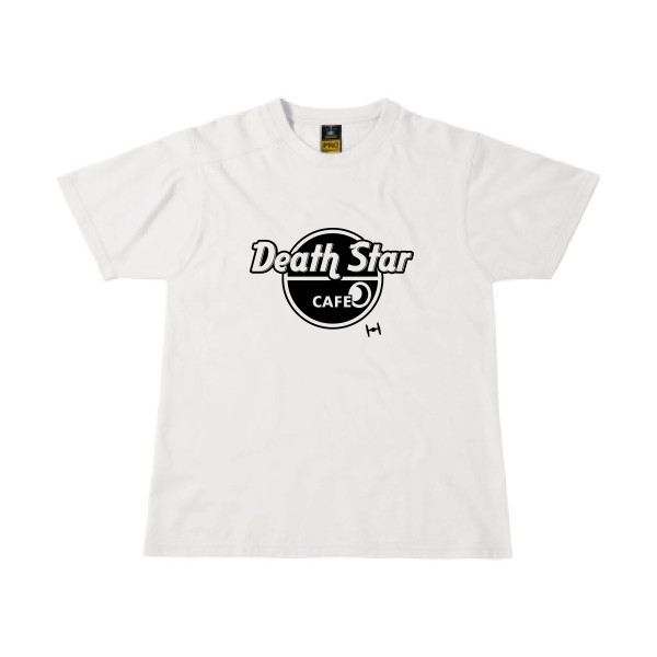 DeathStarCafe - T-shirt workwear dark pour Homme -modèle B&C - Workwear T-Shirt - thème parodie et marque-